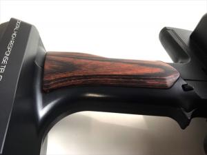 Wood grip for propo SANWA M12/M12S [Smooth / Brown]