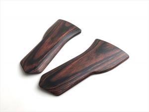 Wood grip for propo SANWA M12/M12S [Smooth / Brown]