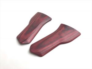 Wood grip for propo SANWA M12/M12S [Smooth / Red]