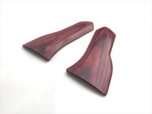 Wood grip for propo SANWA M12/M12S [Smooth / Red]