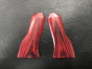 Wood grip for propo SANWA M12/M12S [Smooth / Red]