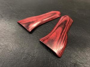 Wood grip for propo SANWA M12/M12S [Smooth / Red]